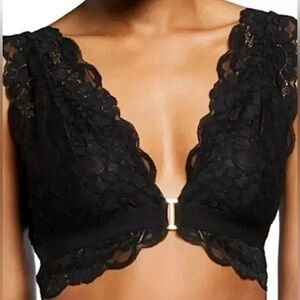 We Are HAH “Got UR Back” Black Lace Bralette – Size S